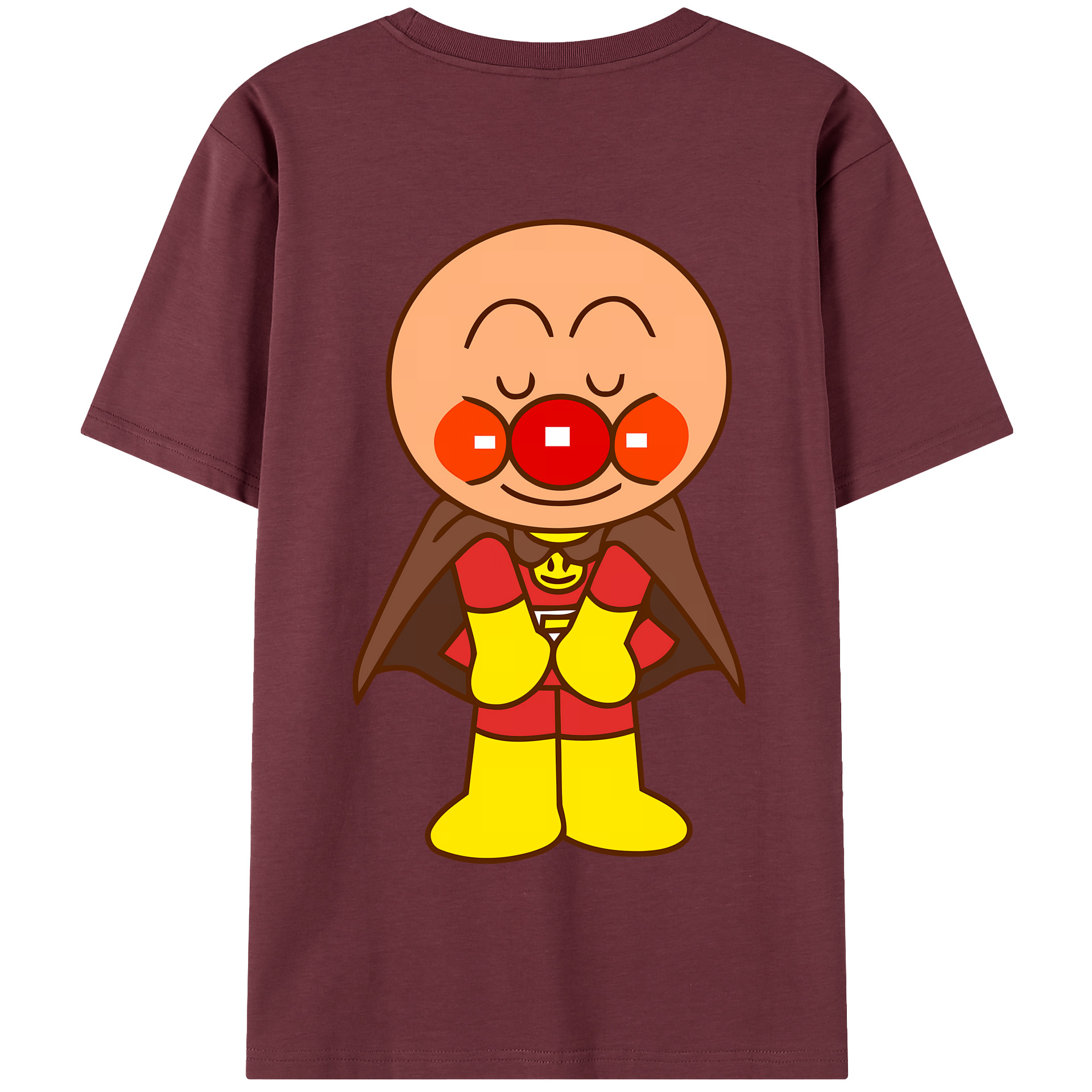 （画像用） アンパンマン Anpanman 綿100％半袖Tシャツ（背面プリント）